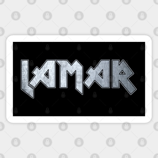 Heavy metal Lamar Sticker by KubikoBakhar